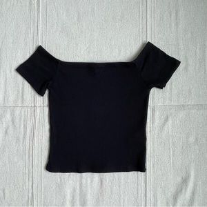 Ribbed Off the Shoulder Top